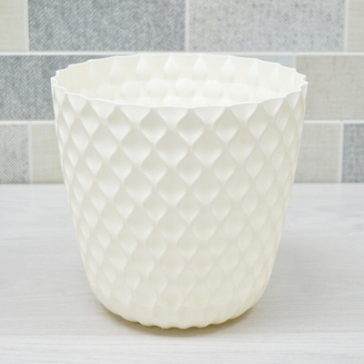 Горшок цветочный Wave 4,7л D205мм, белоснежный жасмин