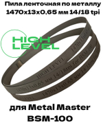 Пила ленточная по металлу М42 1470х13х0,65 мм 14/18 tpi для Metal Master BSM-100