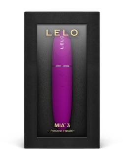 Лиловый вибратор для клитора Lelo Mia 3 - 11 см.
