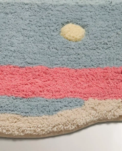 ZARA HOME ДЕТСКИЙ КОВРИК ДЛЯ ВАННОЙ "ЛЕТАЮЩАЯ ТАРЕЛКА", СИНИЙ