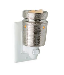 Матовый хром, аромасветильник розеточный Brushed Chrome, Candle Warmers