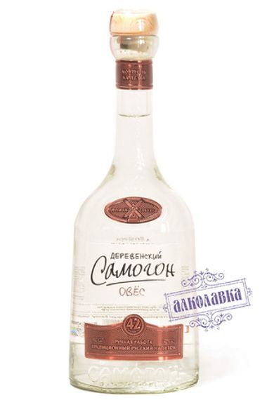 Натуральный Деревенский Самогон Овес 42% 0,5