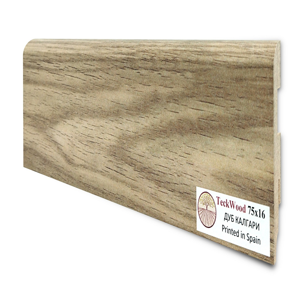 Плинтус напольный Teckwood Дуб Калгари (Oak Calgary) 75х16