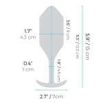 Черная пробка для ношения с вибрацией 15см b-Vibe Vibrating Snug Plug 4 BV-015-BLK