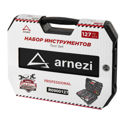 Набор инструментов 127 пр. 1/4"DR, 1/2"DR, 3/8"DR ARNEZI R0900127