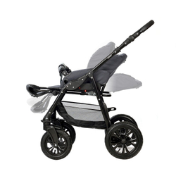 Детская коляска Indigo Charlotte Sity 2 в 1 Cs 02 т.серый+шалфей