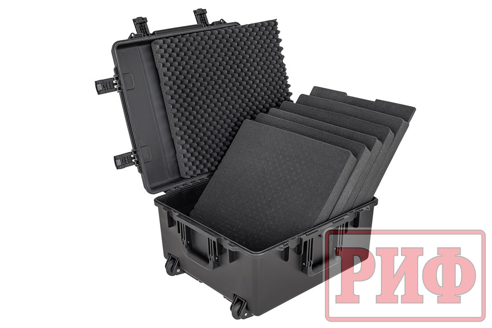 Кейс защитный ударопрочный РИФ 632x602x333 мм на колесах с телескопической ручкой IP67