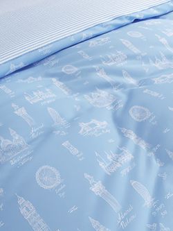 Пододеяльник перкаль Сказка "Биг Бен/Биг Бен" 2-спальный на молнии 175x215 см