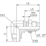 Соединение PD90 JIC 1/2"