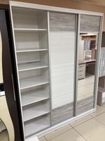 Шкаф-купе 3-х ств.с 1 зеркалом Пальмира Выбеленное дерево/артвуд темный