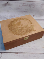 Музыкальная АУДИОшкатулка ПТИЧКИ с пением птичек и музыкой, 25х19х7.5 см