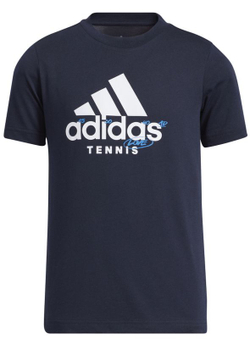 Футболка для мальчика теннисная Adidas SS Category Tee B - legend ink