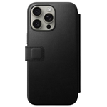 Кожаный чехол-книжка MagSafe Nomad Modern Leather Folio для iPhone 15 Pro Max Чехол из натуральной цельнозерновой кожи ECCO. Вмещает до трёх карт