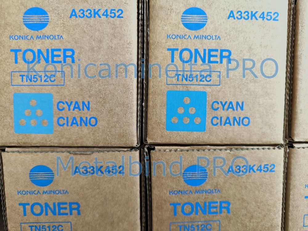 Тонер TN-512C Konica Minolta оригинальный синий A33K452