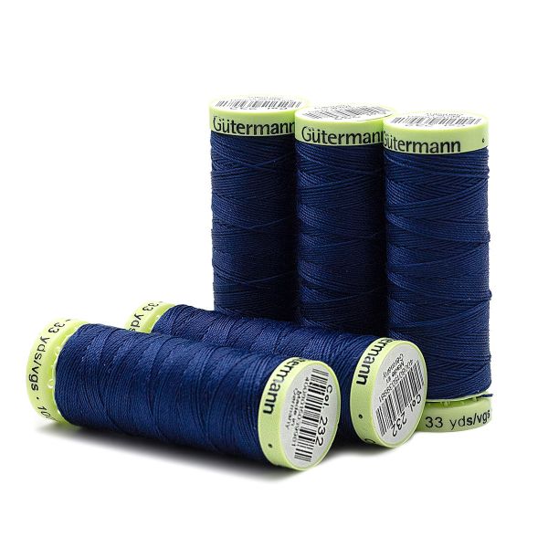 Нитки отделочные Gutermann Top Stitch 30 (30 метров), 5 кат. | 232 кобальт