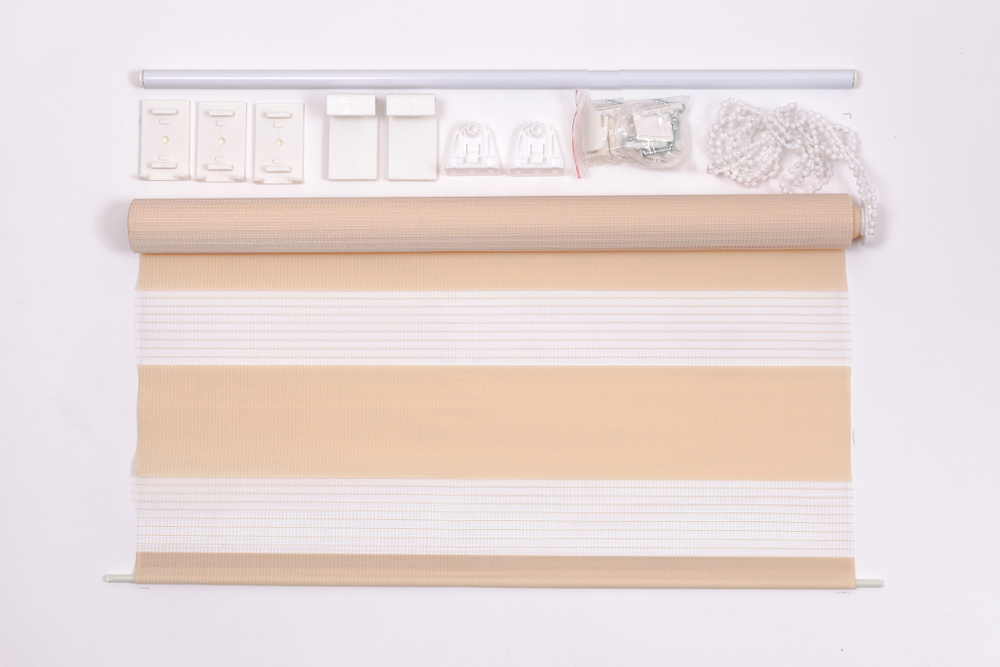 Рулонная штора день и ночь, персик