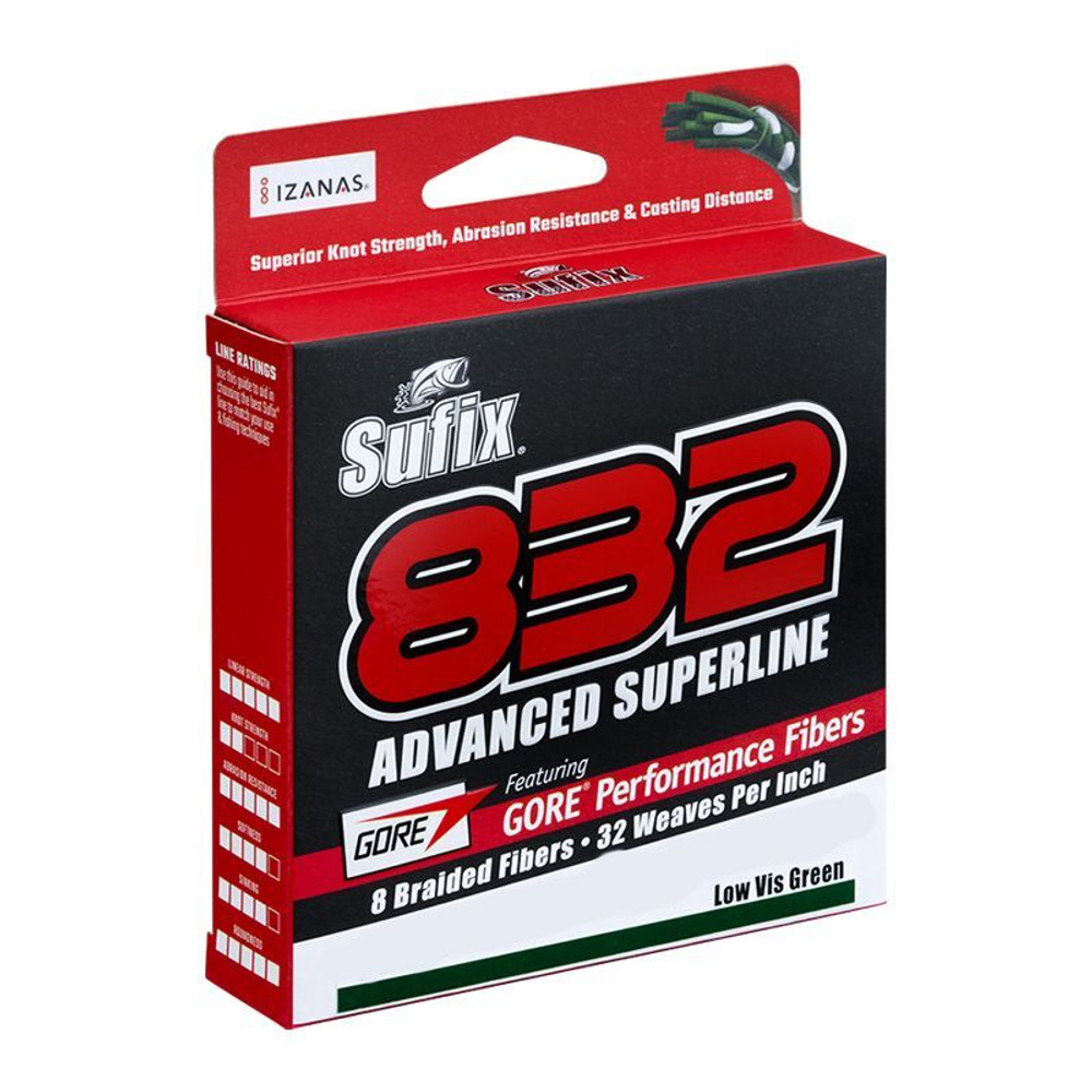 Плетеный шнур для рыбалки Sufix 832 Braid Advanced Superline