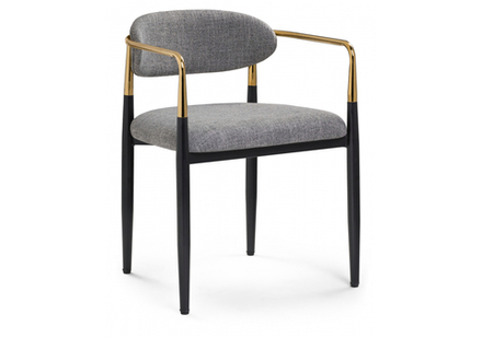 Кресло Lord gray / black / gold