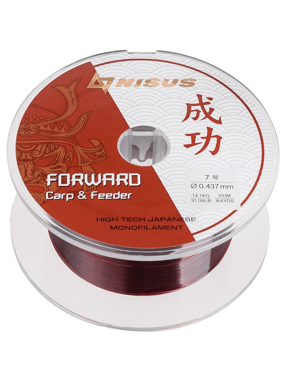 Леска для рыбалки Nisus FORWARD Carp&Feeder brown Nylon 0,437mm/150m (N-FCF-0437-150)