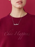 СВИТШОТ CHIC HAPPENS BORDO