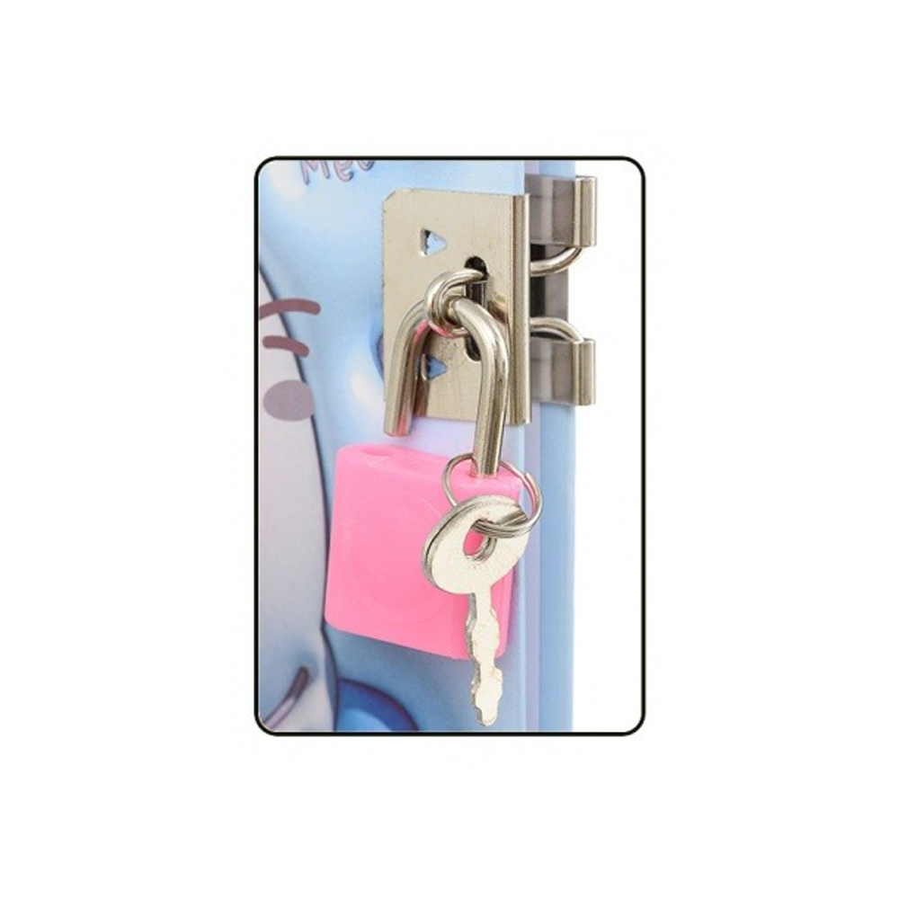 Блокнот детский Basir на замке, с ручкой, формат А6, серия "Котики", переплет 7БЦ, 15*11 см, 48 листов, ассорти