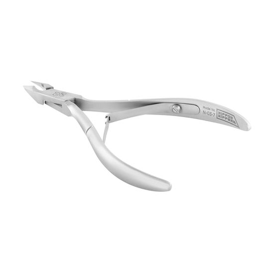 Кусачки для кутикулы Nippon Nippers лезвие 7 мм. двойная пружина, матовые N-03-7