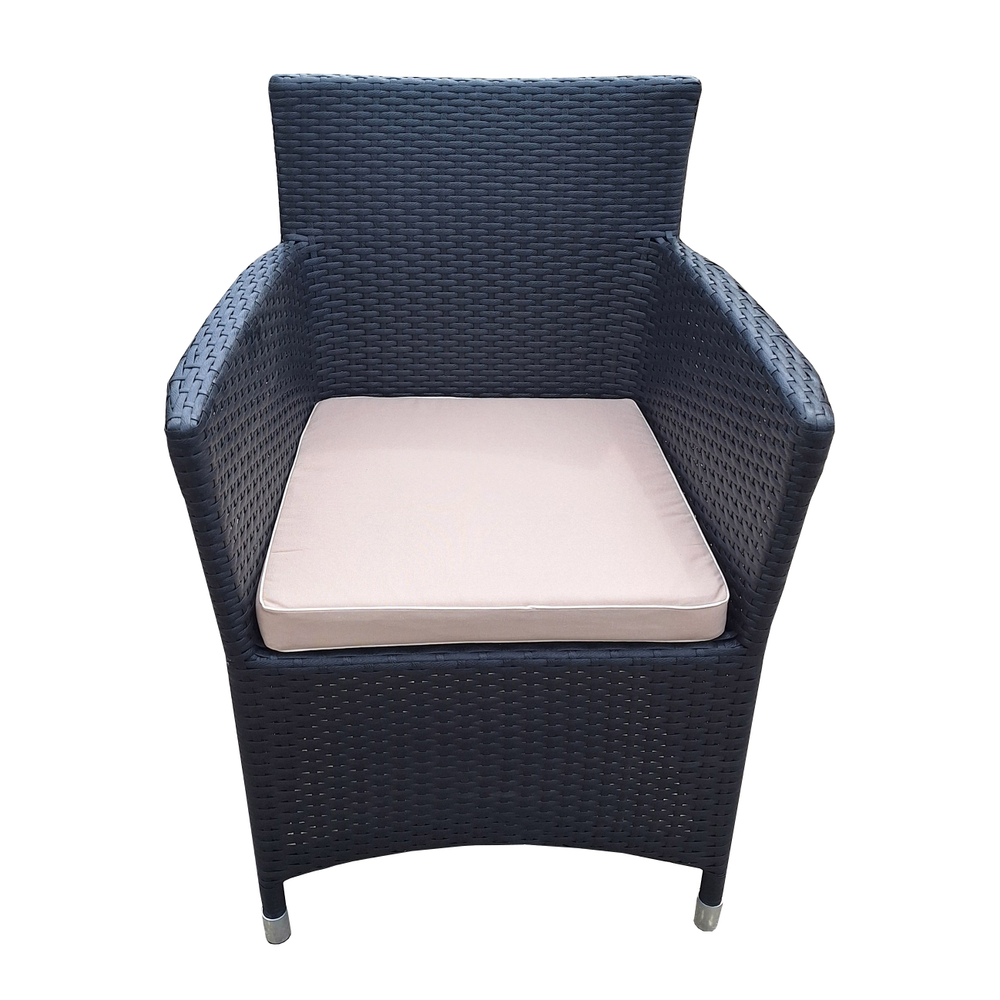 Кресло к набору Асгард арт.А001 1уп (ротанг темно-корич, подушка бежевая)