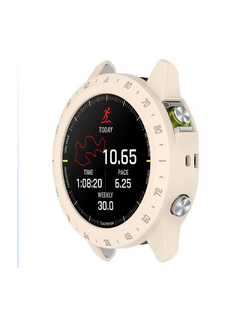 Защитный бампер чехол для часов Garmin MARQ Gen 2 Adventurer Athlete Aviator Captain Golfer материал TPU (Светло-бежевый)