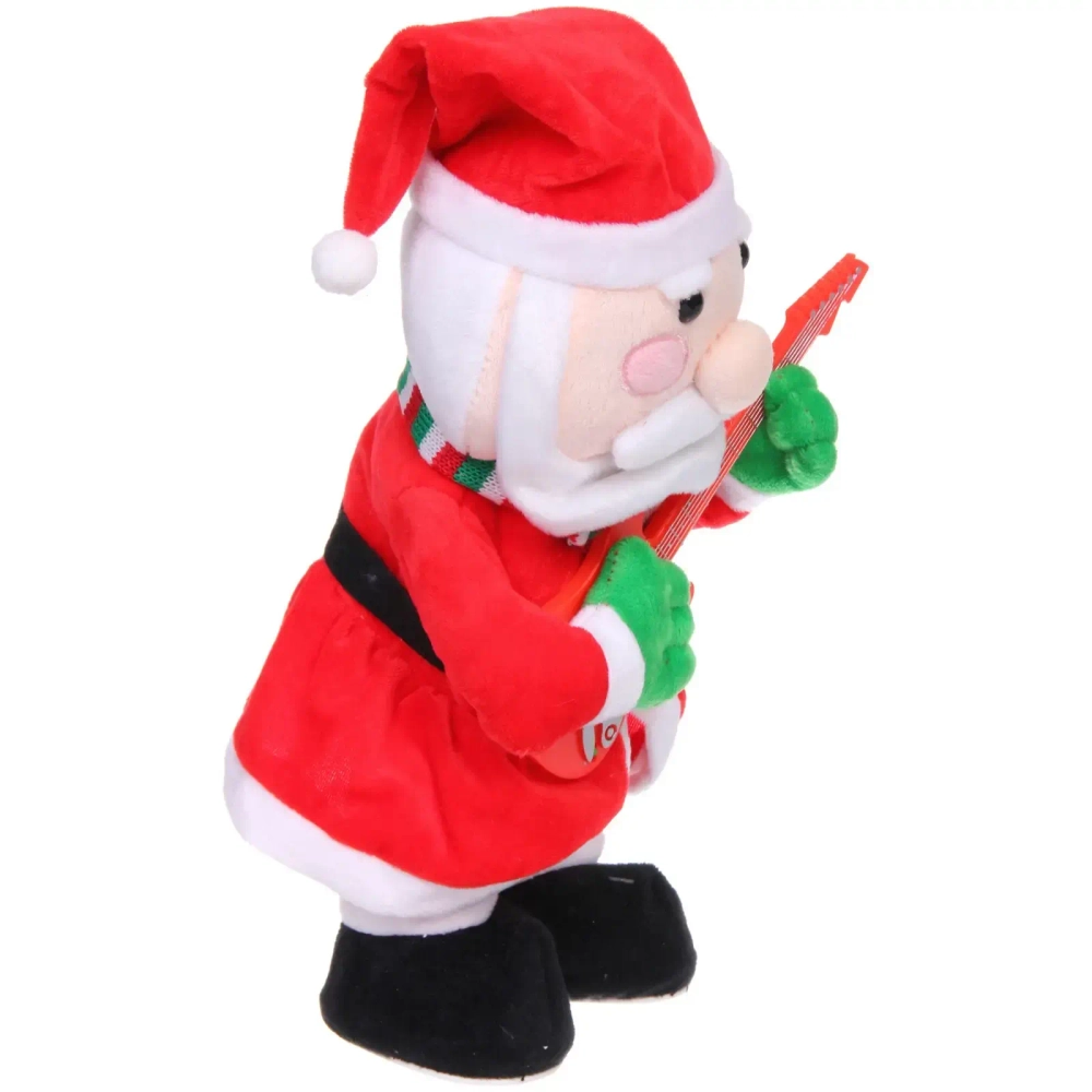 Музыкальная игрушка «Новогодний Дед Мороз с гитарой» 14,5*20*40 см