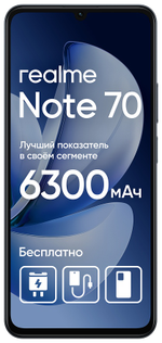 Смартфон Realme Note 70 6 ГБ/128 ГБ черный