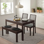 Скамейка - IKEA EKEDALEN/ЭКЕДАЛЕН ИКЕА, 45х105х36 см, темно-коричневый