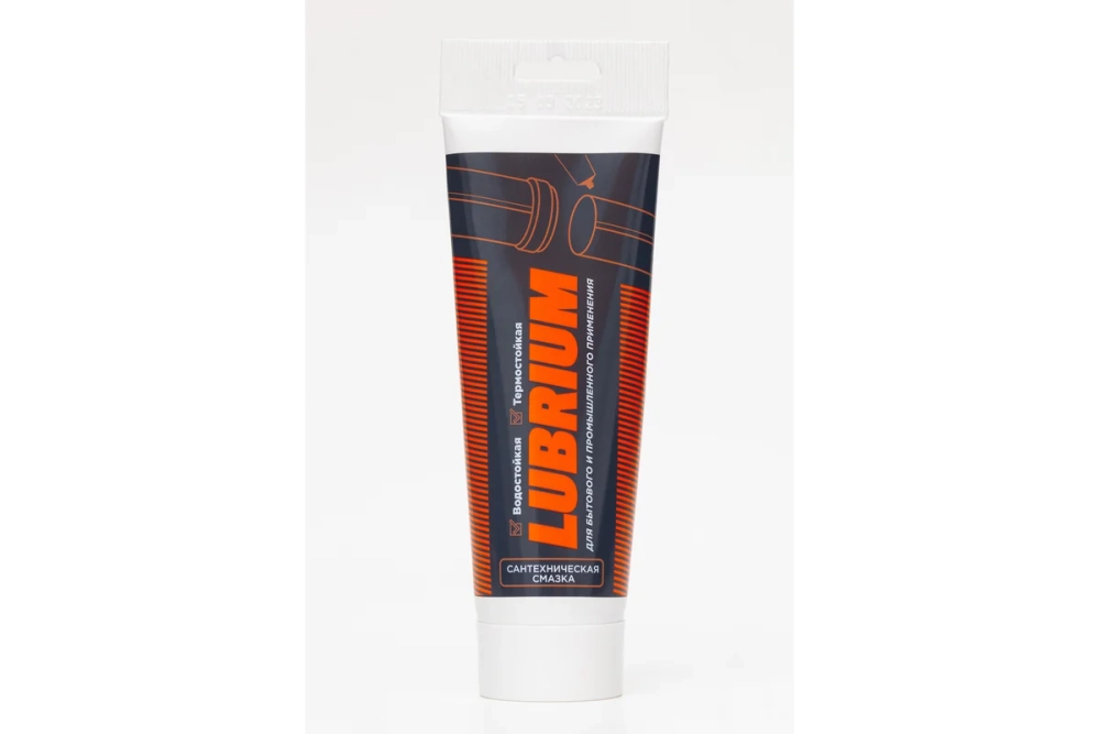 Сантехническая смазка LUBRIUM, тюбик 60 гр, с еврослотом