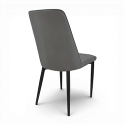 Стул "Софти" (арт. 325), велюр Бренди В28 антрацит, ножки черные