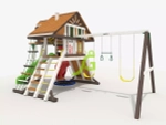 Детская площадка премиум с горкой трубой