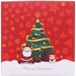 Набор для десерта «Дед Мороз и Олень» 4предмета (2ложки+2вилки) в подарочной коробке, золото