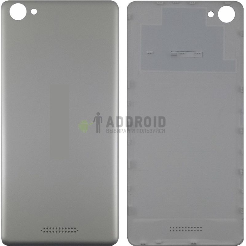 Задняя крышка для Highscreen Power Ice Evo серебристая