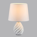 8143/1T MODERNI LN26 492 белый, керамика/текстиль Настольная лампа Е27 1*60W 220V KEILA