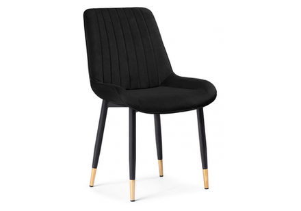 Стул на металлокаркасе Woodville Seda-1 black, gold, black