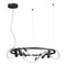 4391/55L HIGHTECH ODL24 299 черный/металл/канат Подвесной св-к с раздельн. вкл IP20 LED 50W 2020Лм 4000K CORDA