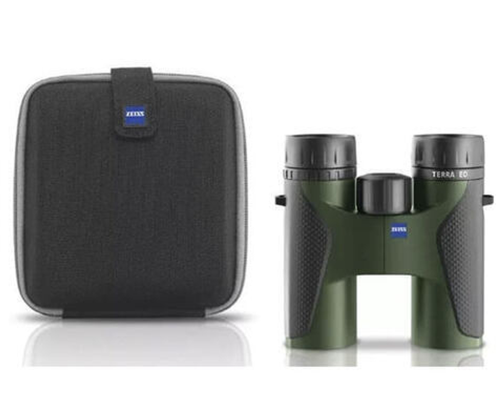 Бинокль Carl Zeiss Terra ED 8x32 чёрно-зелёный