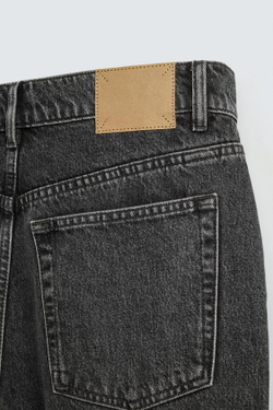 ZARA ДЖИНСЫ STRAIGHT FIT, УГОЛЬНЫЙ