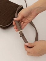 сумка через плечо маленькая кросс-боди льняная