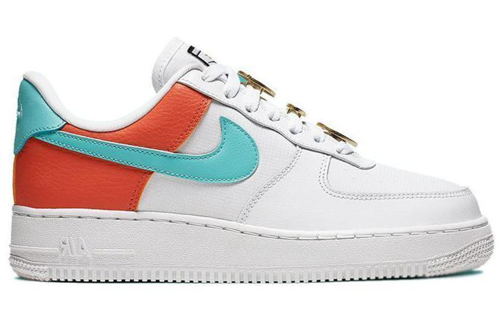 Кроссовки Nike Air Force 1 White Aqua Clay (Женская размерная сетка)