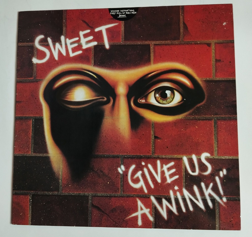 Винтажная виниловая пластинка LP The Sweet Give Us A Wink (Germany 1990)