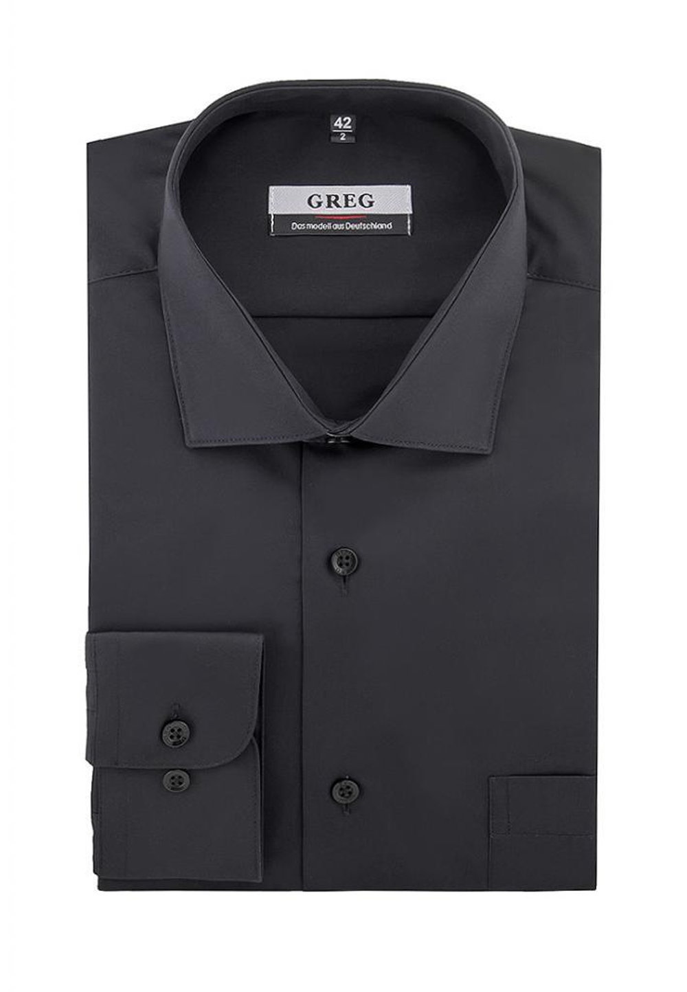 Сорочка GREG Сlassic fit 340/119/BLK "База"