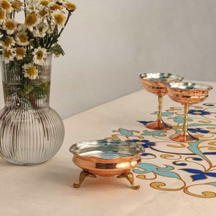 Медная пиала на трёх ножках Exirmes 30220289 Иран