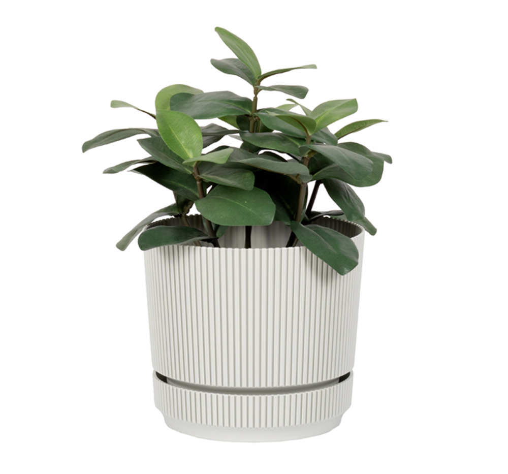 Кашпо СТРИП круглое D=140мм 1,3 л с поддоном М3246