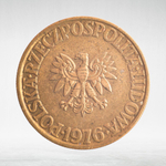 Poland, 5 Zlotys (1st Eagle Design), 1976, VF