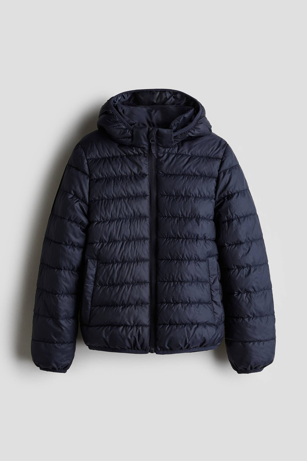 H&M Утепленная водоотталкивающая куртка, темно-синий