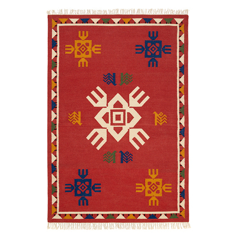 Ковер из шерсти по мотивам чувашских орнаментов 200х300см Tkano Cultural Heritage